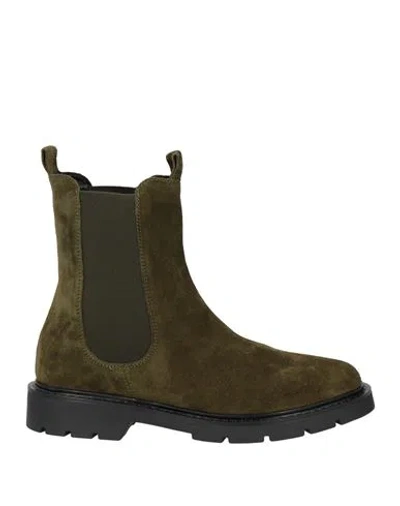 Carmens Woman Ankle Boots Military Green Size 10 Leather
