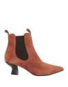 Carmens Woman Ankle Boots Tan Size 7 Leather In Brown