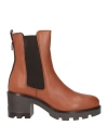 Carmens Woman Ankle Boots Tan Size 9 Soft Leather In Brown