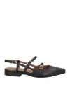 Carmens Woman Ballet Flats Black Size 7 Leather In Black