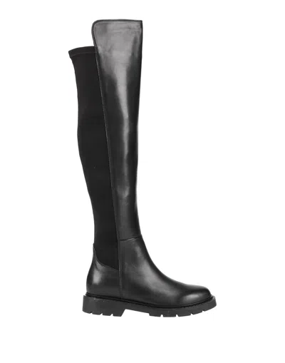 Carmens Woman Boot Black Size 7 Soft Leather, Textile Fibers