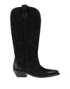 Carmens Woman Boot Black Size 8 Leather In Black