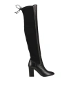 Carmens Woman Boot Black Size 8 Leather, Textile Fibers In Black