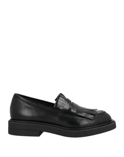Carmens Woman Loafers Black Size 6 Leather