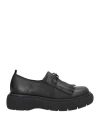 Carmens Woman Loafers Black Size 7 Leather In Black