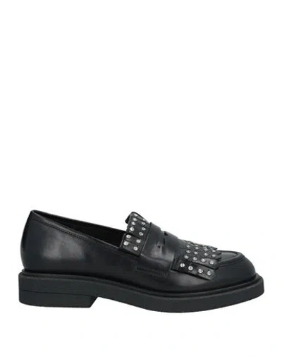 Carmens Woman Loafers Black Size 7 Leather