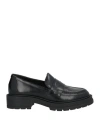 Carmens Woman Loafers Black Size 8 Leather