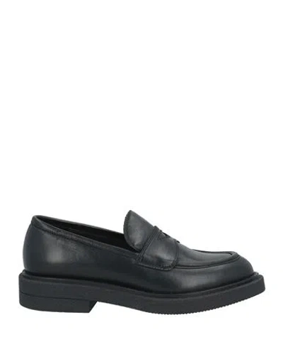CARMENS CARMENS WOMAN LOAFERS BLACK SIZE 8 LEATHER