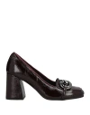 Carmens Woman Loafers Burgundy Size 8 Leather In Brown