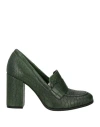 Carmens Woman Loafers Green Size 7 Leather