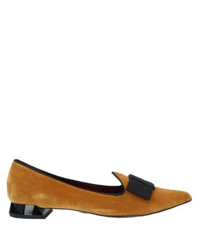 Carmens Woman Loafers Ocher Size 8 Textile Fibers In Yellow