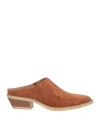 Carmens Woman Mules & Clogs Tan Size 8 Leather In Brown