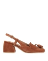 Carmens Woman Pumps Brown Size 8 Leather