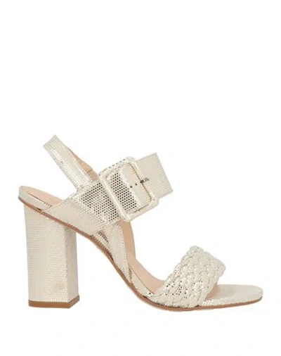 Carmens Woman Sandals Beige Size 8 Textile Fibers