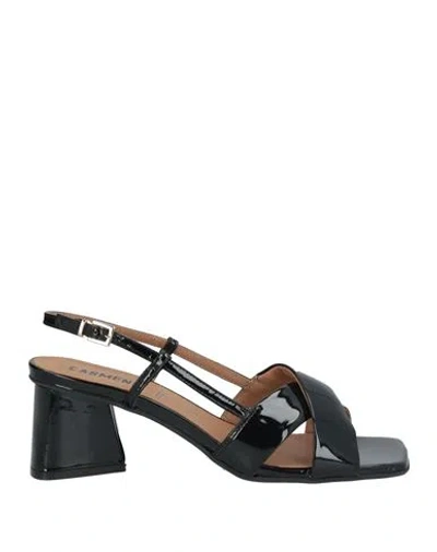 Carmens Woman Sandals Black Size 10 Leather