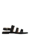 Carmens Woman Sandals Black Size 10 Leather