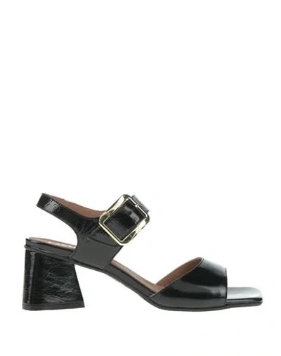 Carmens Woman Sandals Black Size 11 Leather