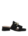 Carmens Sally Fringe Slipper-mule In Black