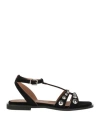Carmens Woman Sandals Black Size 6 Leather