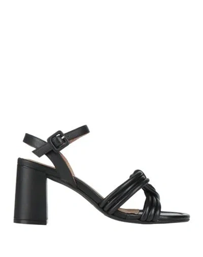 Carmens Woman Sandals Black Size 8 Leather
