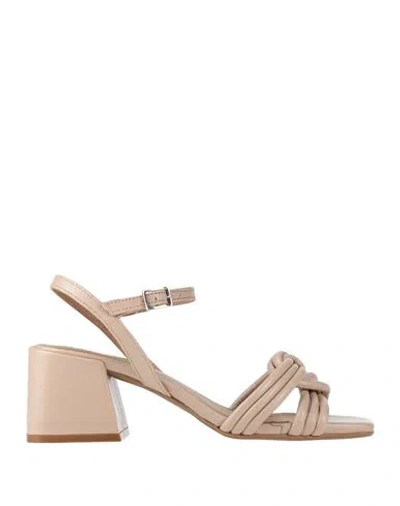Carmens Woman Sandals Blush Size 11 Leather In Pink