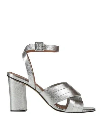 Carmens Woman Sandals Silver Size 10 Leather