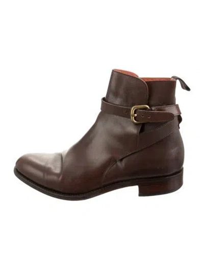 Pre-owned Carmina Leather Boots In Brown