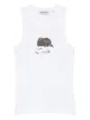 Carne Bollente Back In Your Arms Tank Top In White