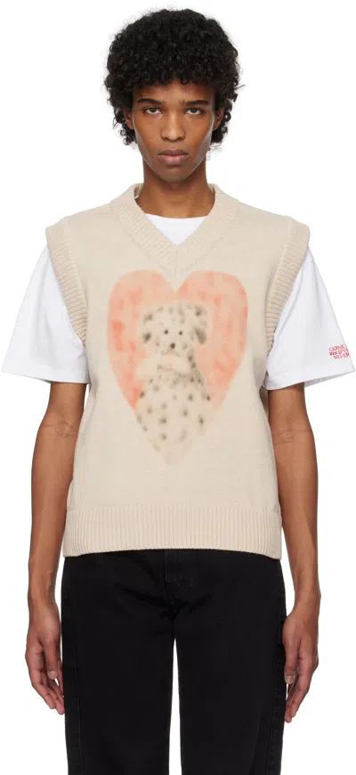 Carne Bollente Beige Dalmatian Debauche Vest