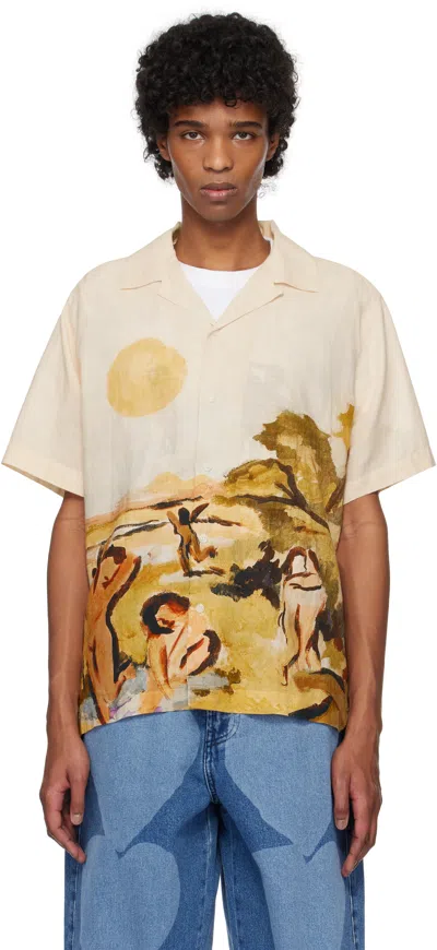 Carne Bollente Beige Erotic Sun Set Shirt In Creme