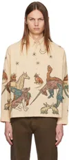 CARNE BOLLENTE BEIGE MOONLIGHT FAUNA SHIRT