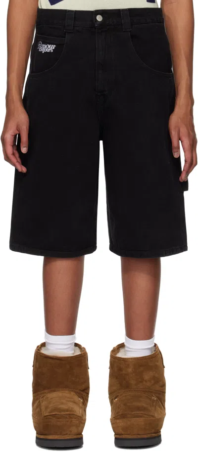 Carne Bollente Black Cupid's Cheeks Denim Shorts