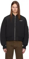 Carne Bollente Black Hidden Pleasures Reversible Bomber Jacket In Black