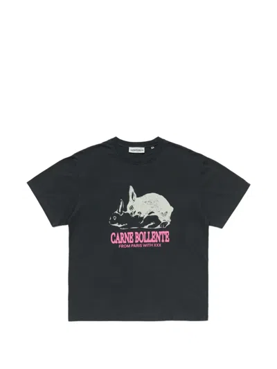 Carne Bollente Bunny Style Graphic-print T-shirt In Black