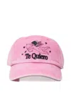 Carne Bollente Cherub-embroidered Baseball Cap In Pink