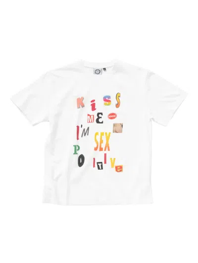 Carne Bollente Kids' Collage-print T-shirt In White