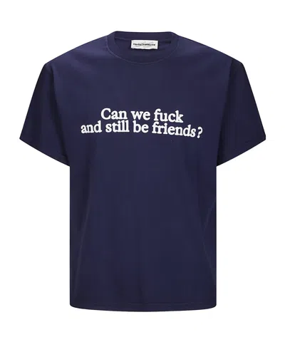 Carne Bollente Crew Neck T-shirt In Blue