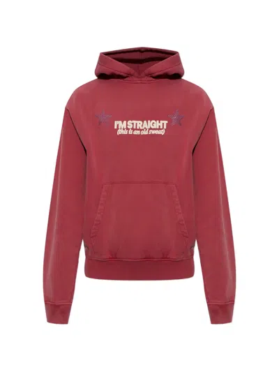 Carne Bollente Crystal-embellished Graphic Hoodie In Red