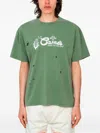 Carne Bollente T-shirt Im Distressed-look In Green