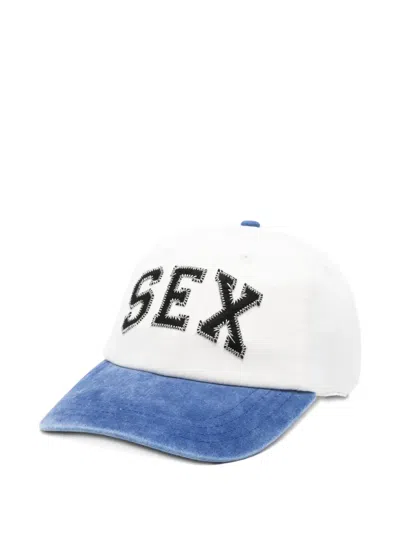 Carne Bollente Embroidered-detail Cap In White