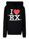 Carne Bollente Black Graphic Print Hoodie With Kangaroo Pocket In Black