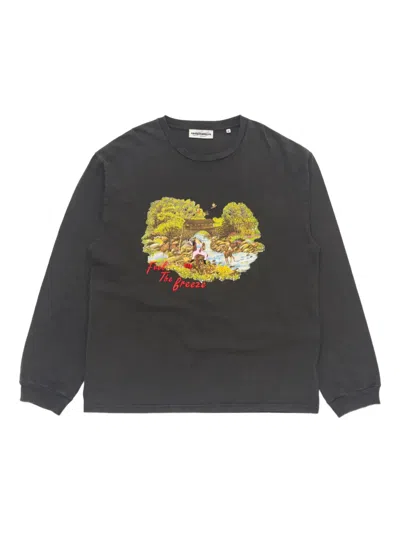 Carne Bollente Feel The Breeze T-shirt In Black