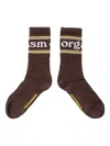 Carne Bollente Feet Orgasm Band-logo Socks In Brown