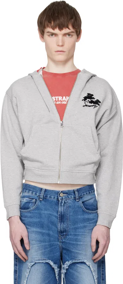 Carne Bollente Serena Series Zip-up Hoodies In Gray