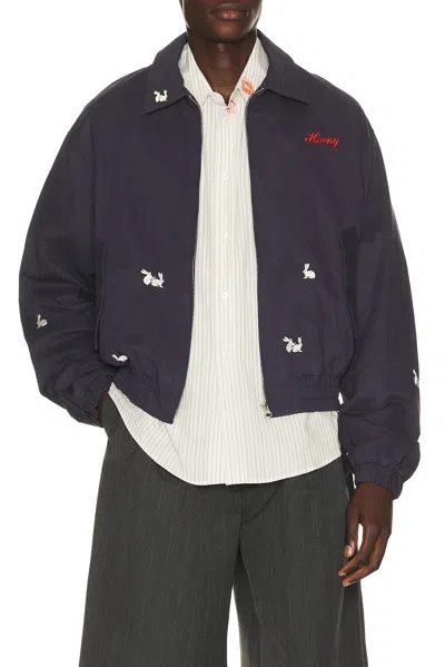 Carne Bollente Hareington Horny Jacket In Blue