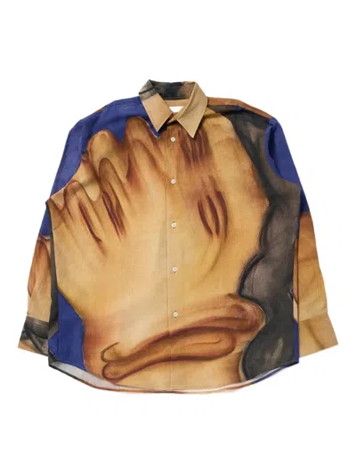 Carne Bollente Kids' I'm Cumming Painting-print Shirt In Multi