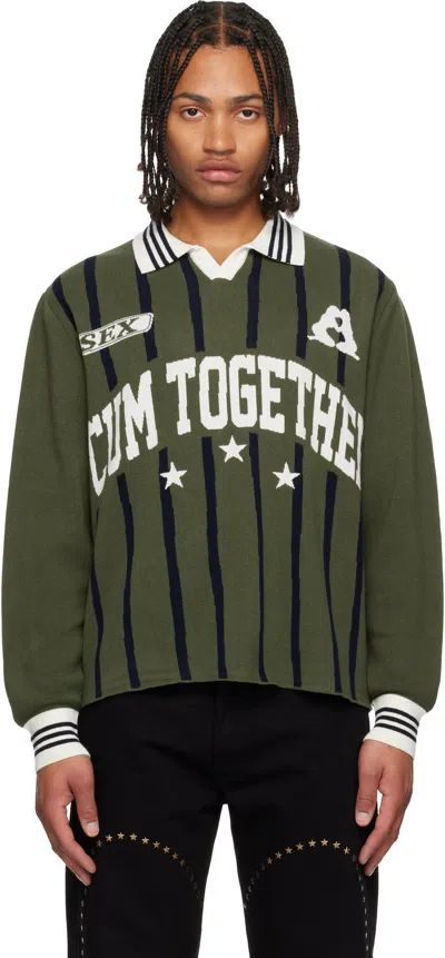 Carne Bollente Khaki Team Carne Polo In Green