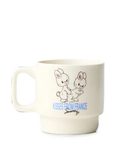 Carne Bollente Kisses From France Mug In Multi