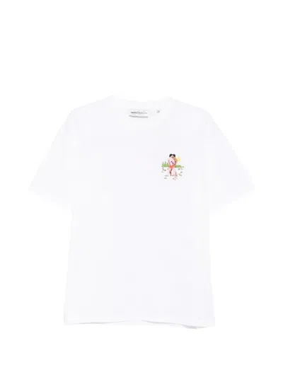 Carne Bollente Knee Deep Desire Cotton T-shirt In White