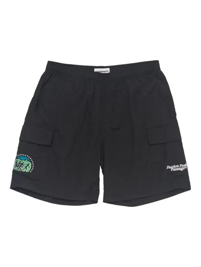 Carne Bollente Logo Track Shorts In Black